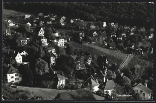 AK Ennetbaden, Teilansicht mit Bäumen