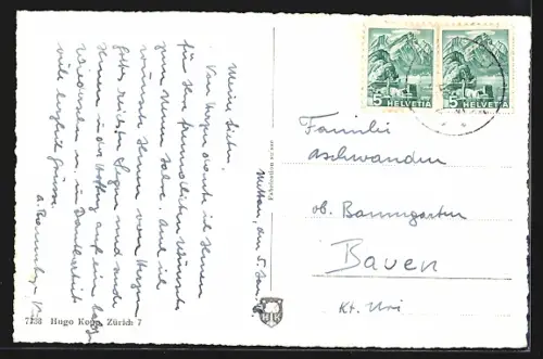 AK Mettau /Aarg., Teilansicht mit Kirche