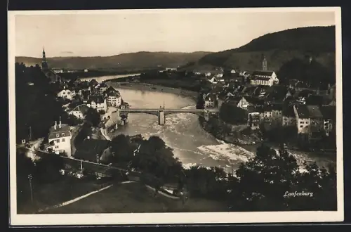 AK Laufenburg, Teilansicht mit Rheinbrücke
