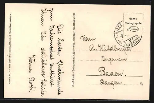 AK Laufenburg a. Rh., Fliegeraufnahme der Ortschaft