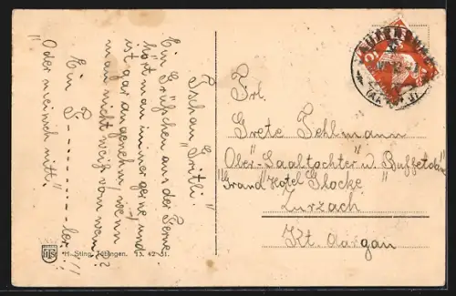 AK Laufenburg a. Rh., Teilansicht mit Kirche