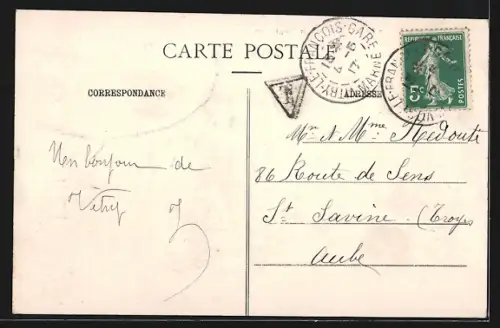 AK Vitry-le-Francois, Rue de Freignicourt, Strassenpartie