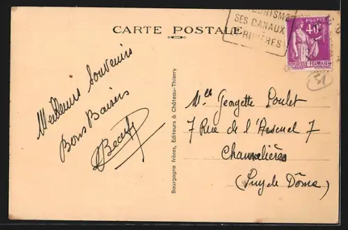 AK Vitry-le-Francois /Marne, La Caisse d`Epargne et la Poste