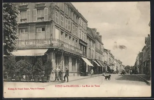 AK Vitry-le-Francois, La Rue de Vaux