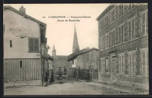 AK L`Argonne, Vienne-le-Château, Route de Benarville