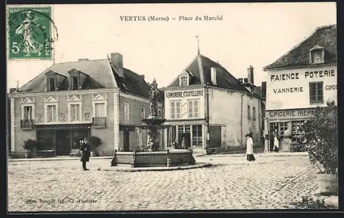 AK Vertus /Marne, Place du Marché