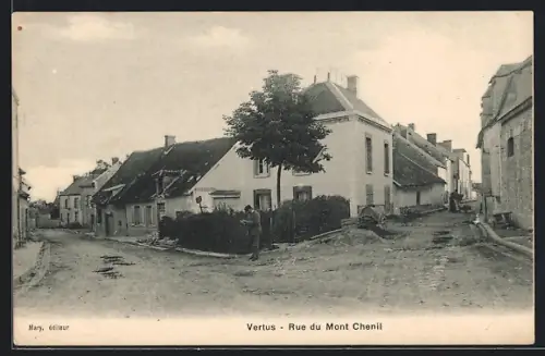 AK Vertus, Rue du Mont Chenil, Strassenpartie