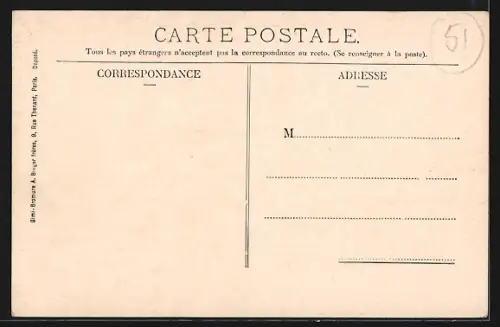 AK Vertus, Rue du Mont Chenil, Strassenpartie