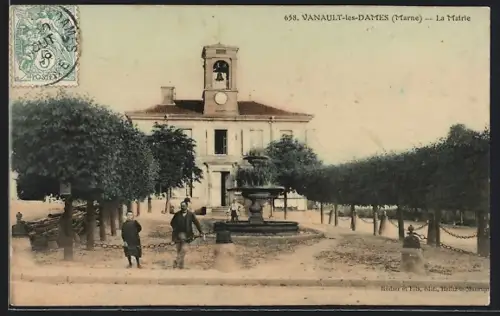 AK Vanault-les-Dames /Marne, La Mairie