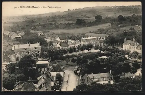 AK Sézanne /Marne, Vue Panoramique