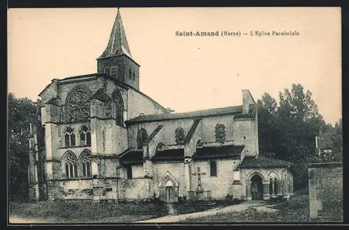 AK Saint-Amand /Marne, L`Eglise Paroissiale