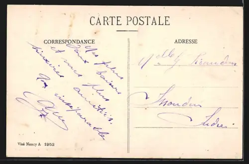 AK Mourmelon-le-Grand, Bureau de Poste et Entree de la Rue du Genie