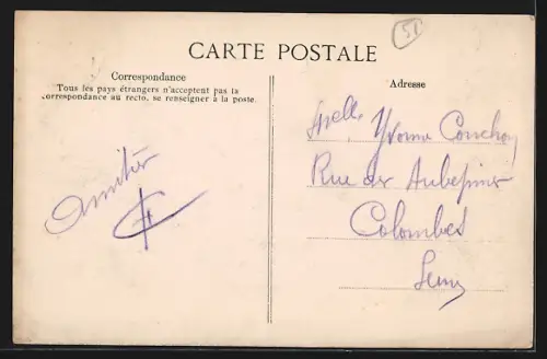 AK Reims, Rue de Vesle, Strassenpartie