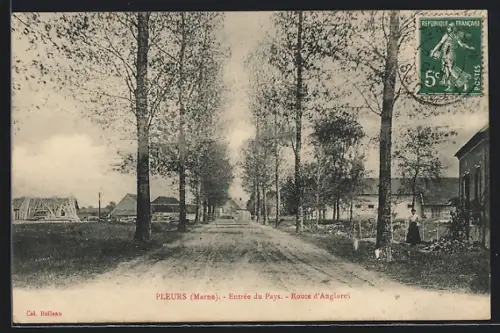 AK Pleurs, Entrée du Pays, Route d'Anglures