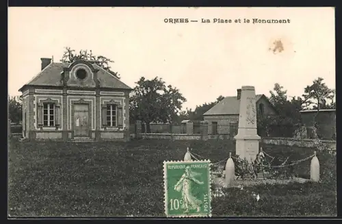 AK Ormes, La Place et le Monument