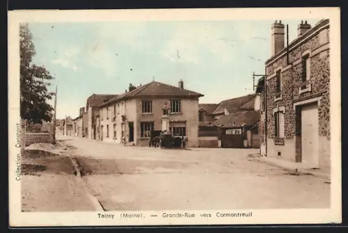 AK Toissy /Marne, Grande-Rue vers Cormontreuil