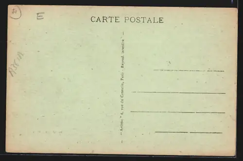 AK Potangis /Marne, Mairie-Écoles