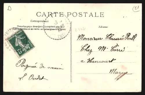 AK Vienne-le-Chateau, Route de Vienne-la-Ville