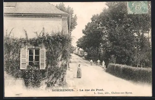 AK Sommesous, La rue du Pont