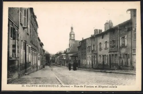 AK Sainte-Menehould, Rue de Florion et Hopital mixte