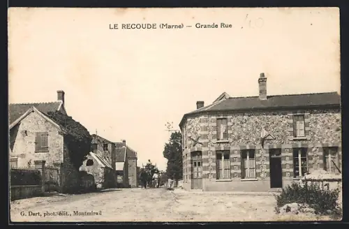 AK Le Recoude, Grande Rue