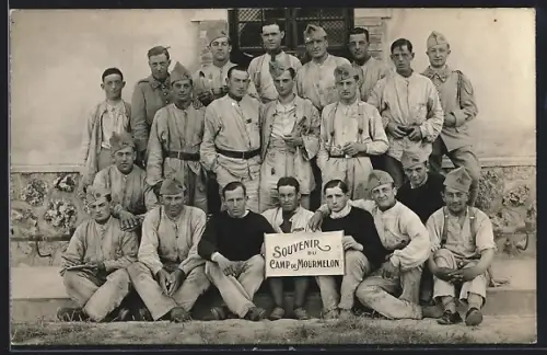 AK Mourmelon, Les soldats au Camp de Mourmelon