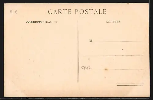 AK Cheminon, Les Halles et rue Basse, Strassenpartie