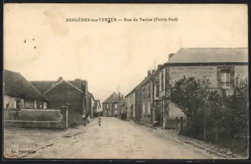 AK Bergères-les-Vertus, Rue de Vertus (Partie Sud)