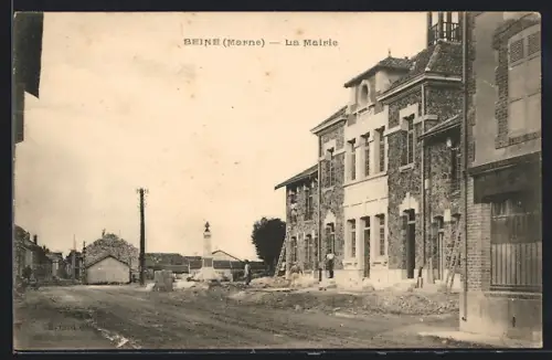 AK Beine, La Mairie