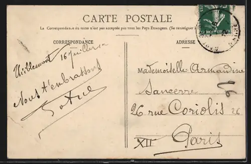 AK Thiéblemont, Entrée du pays, Route de Vitry-le-Francois