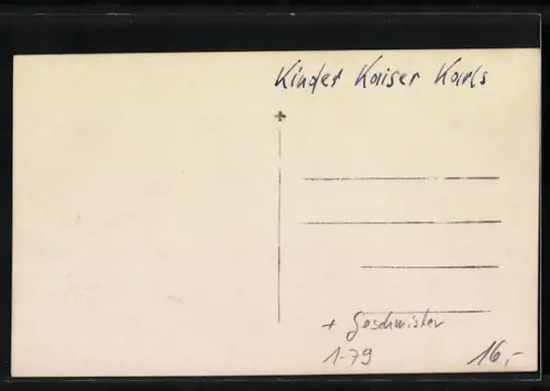 AK Kronprinz Otto von Österreich mit seinen Geschwistern