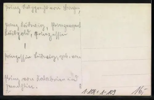 AK König Ludwig III. von Bayern und Prinzregent Luitpold im Kreise der Familie