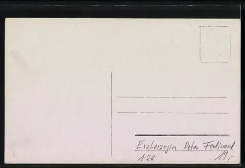 AK Erzherzogin Peter Ferdinand von Österreich mit ihrer Tochter