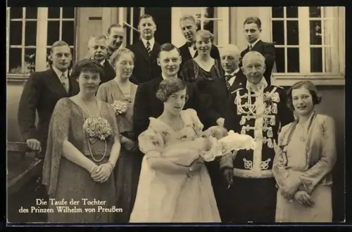 AK Taufe der Tochter des Prinzen Wilhelm von Preussen