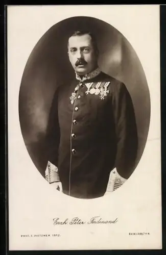 AK Erzherzog Peter Ferdinand von Österreich in Uniform