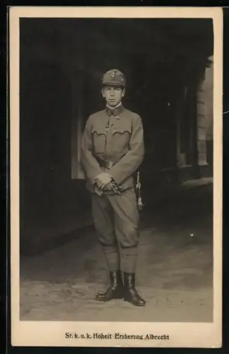AK Erzherzog Albrecht von Österreich in Uniform