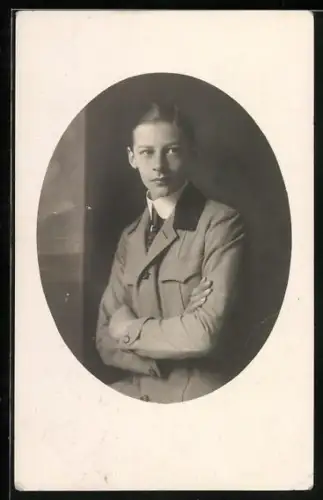 AK Prinz Wilhelm von Preussen im Halbporträt