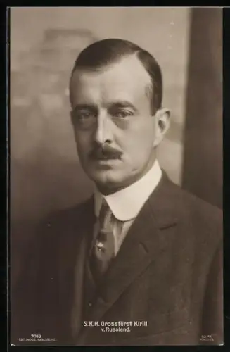 AK Grossfürst Kirill von Russland im Porträt