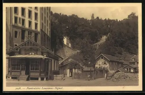 AK Lausanne, Funiculaire, Bergbahn