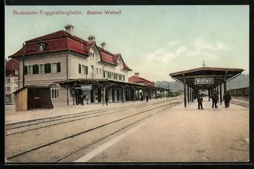 AK Wattwil, Bahnhof der Bodensee-Toggenburgbahn