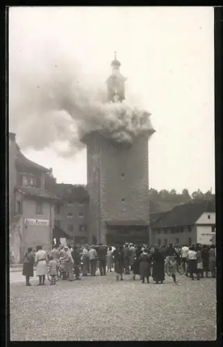 AK Schaffhausen, Brand im Turm