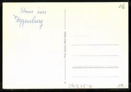 AK Stein /Toggenburg, Brandkatastrophe am 29.03.1947, Feuerwehr kämpft gegen die Flammen