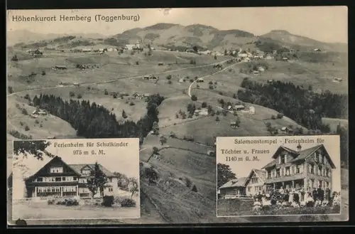 AK Hemberg, Ferienheim für Schulkinder, Ferienheim für Töchter und Frauen Salomonstempel