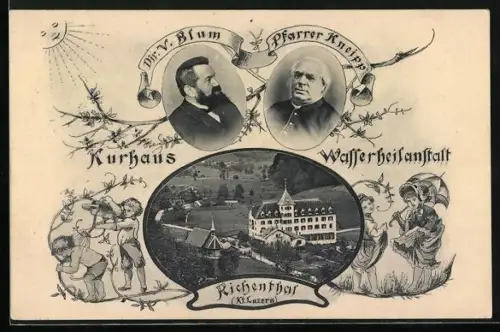 AK Reiden, Kurhaus und Wasserheilanstalt Richenthal von V. Blum