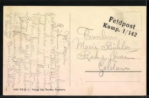 AK Sursee, Oberstadt, Strassenpartie mit Gasthof zum Kreuz