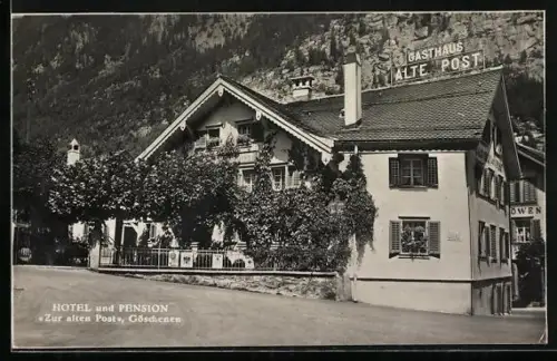 AK Göschenen, Hotel-Pension zur alten Post