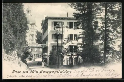AK Seelisberg, Hotel Sonnenberg und Turmgebäude