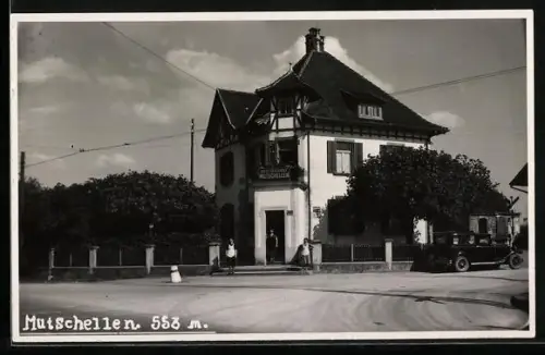 AK Mutschellen, Restaurant Mutschellen mit Strassenkreuzung