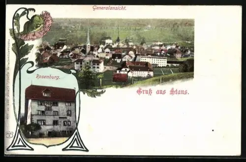 AK Stans, Rosenburg, Generalansicht