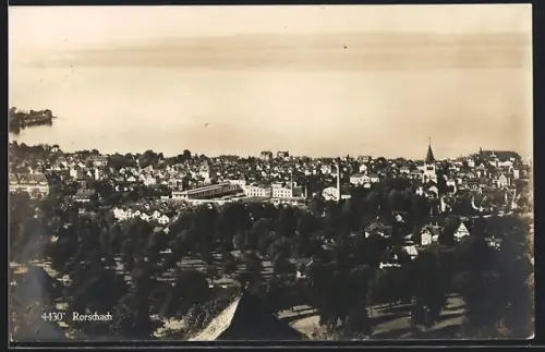 AK Rorschach, Teilansicht mit Kirche